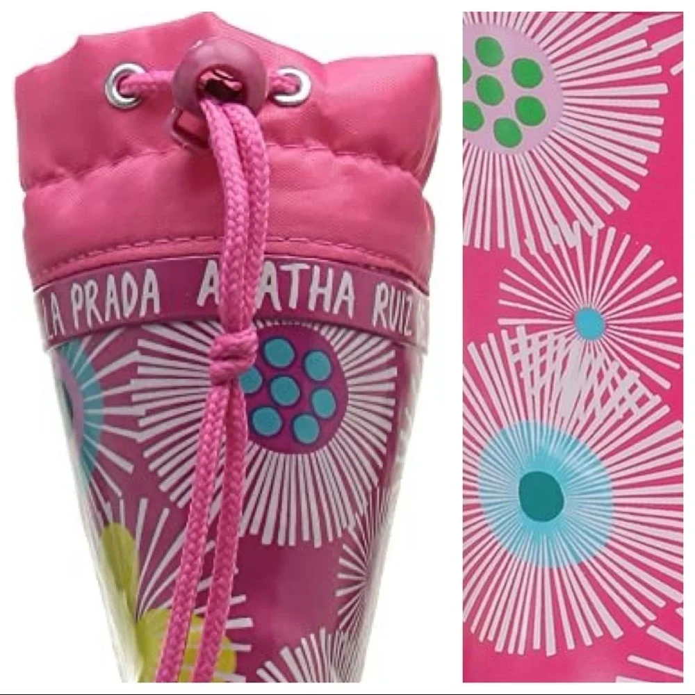 NWT. Agatha Ruiz De La Prada Pink Rainy Boots. Size 13,5. - Picture 5 of 7